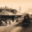 Historical Photo of Sharon Station