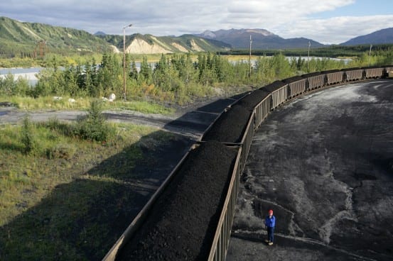 Usibelli's coal ships via the Alaska Railroad
