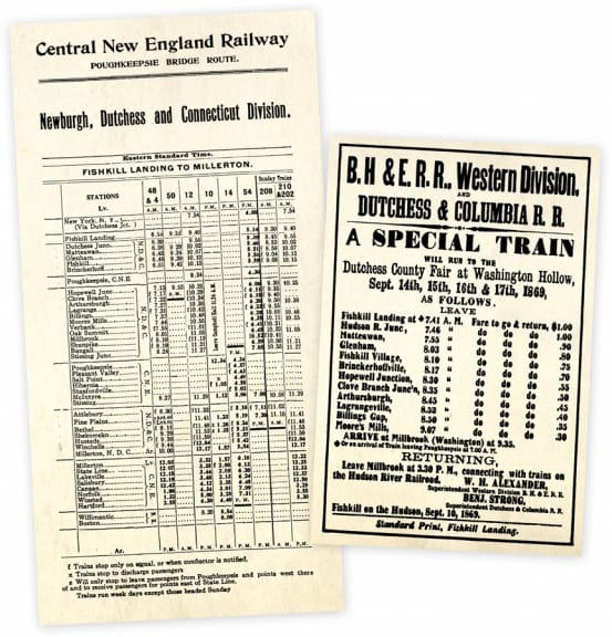 Timetable which shows Lagrange station