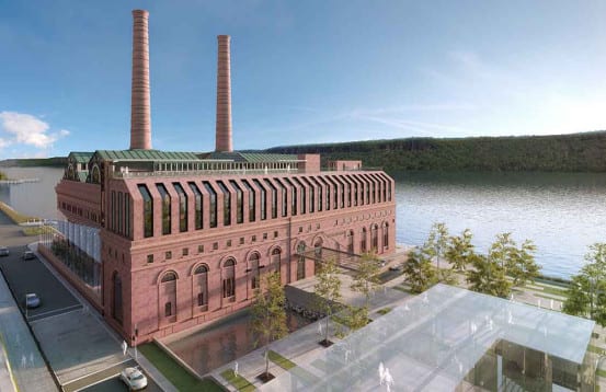 Rendering of the redeveloped power station