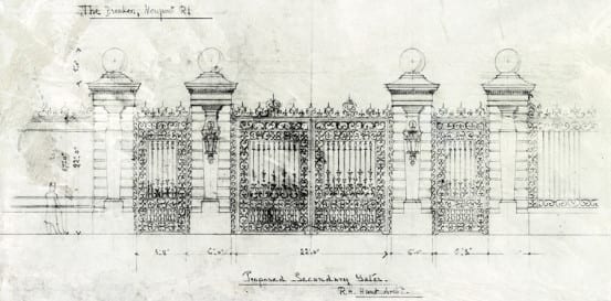 Sketch of the gates for The Breakers