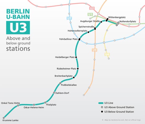 Map of the U3 Line