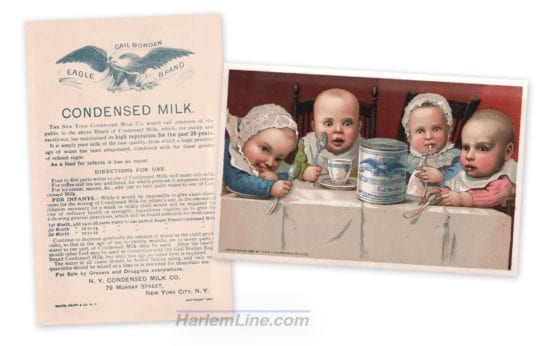 Condensed milk promo card
