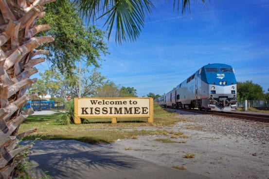 Amtrak's Silver Star arrives at Kissimmee