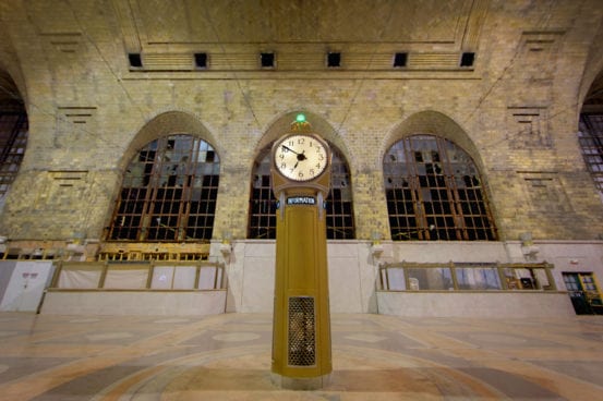 The clock at Buffalo Central Terminal