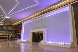 Fountain at Msheireb station