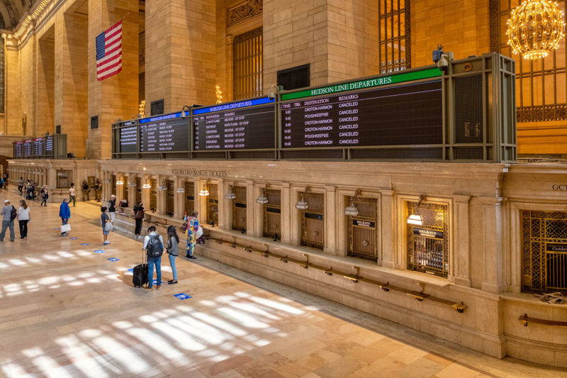 Grand Central on Friday morning after the storm